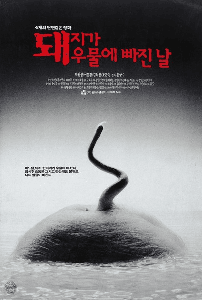 Movie poster of The Day a Pig Fell into the Well (1996) by Hong Sang-soo 10 best Korean movies