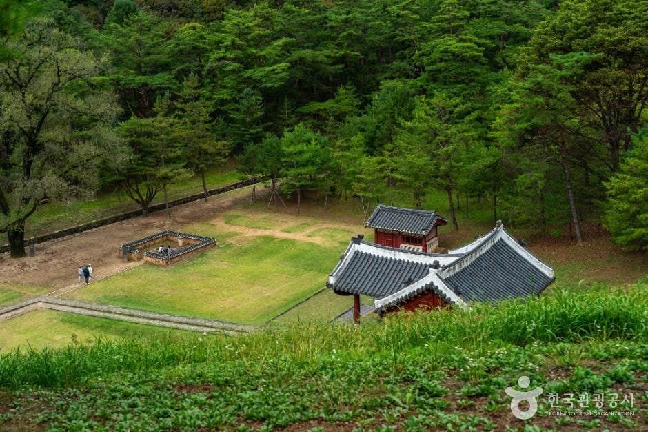 The Jangneung Royal Tomb in Yeongwol, the final resting place of King Danjong and a UNESCO World Heritage site.